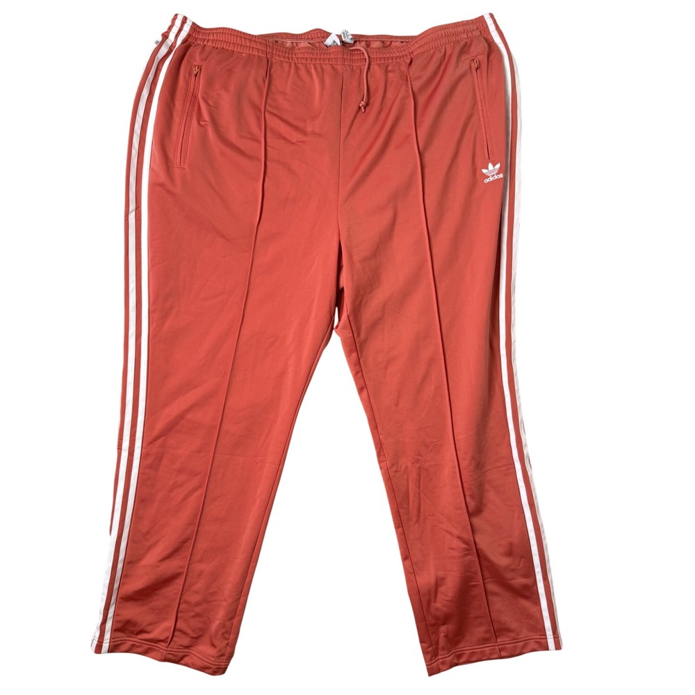 Adidas Firebird Plus Size Track Pants 3X Sporty Pull On Ankle Zip Embroidered